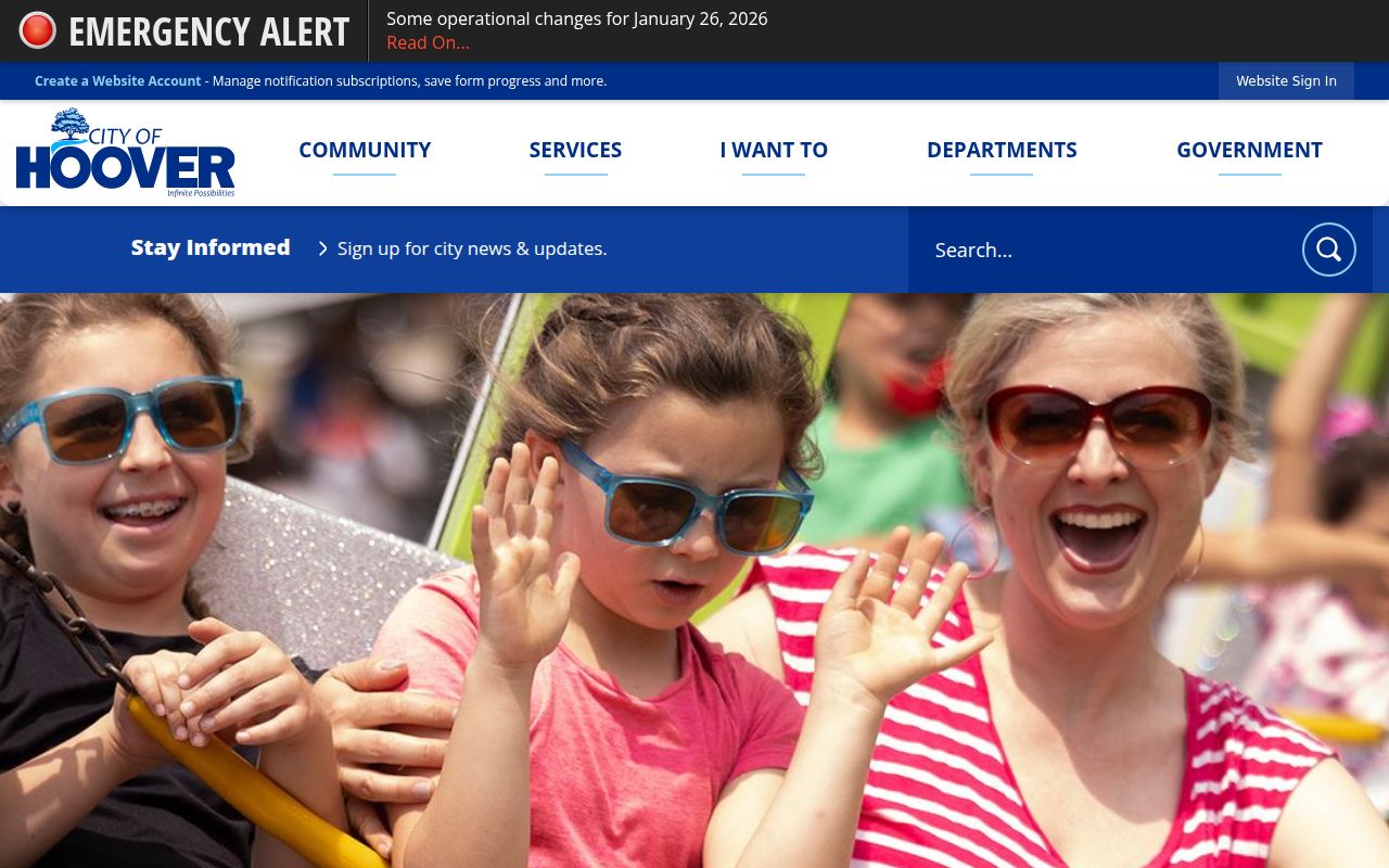 Hoover city resources