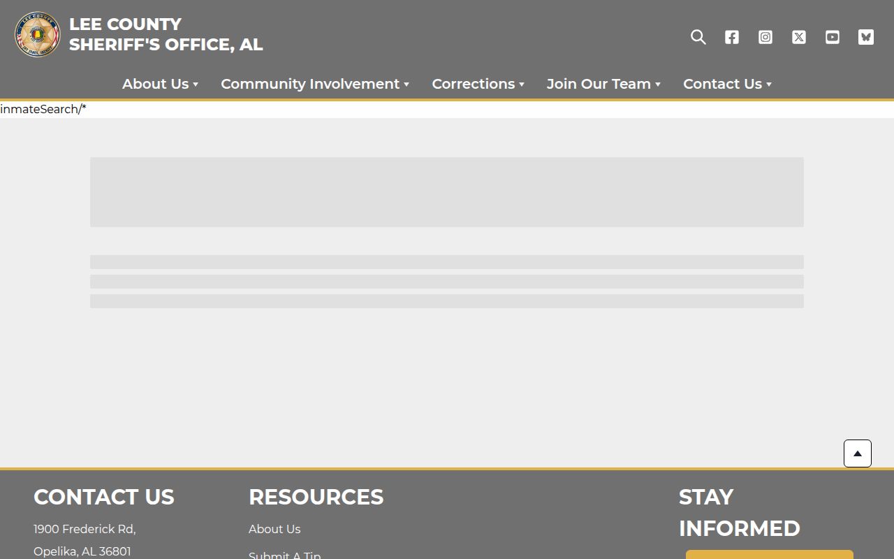 Lee County inmate roster search