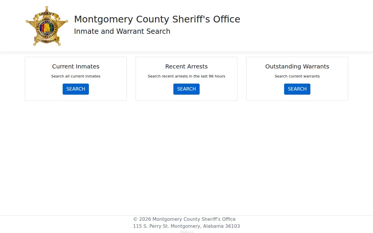Montgomery County inmate roster search